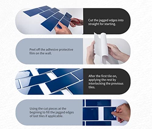 Art3d Peel and Stick Subway Tile, Faux Ceramic Tile (14x12, Thicker Version) MEGA