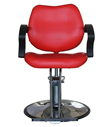 Salon Style Tattoo Spa Beauty Equipment Barber Chair Styling Chair Hydraulic Heavy Duty Leather Swivel Classic Hair Salon Chair for Hair Stylist Women Man, Red - B0829N6RB9 ebuystt