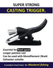 Power Cast Sea Fishing Casting Trigger, Cannon Clip, Thumb Button, Fixed Spool Casting Aid, Bionic Finger-B0856VLPCF
