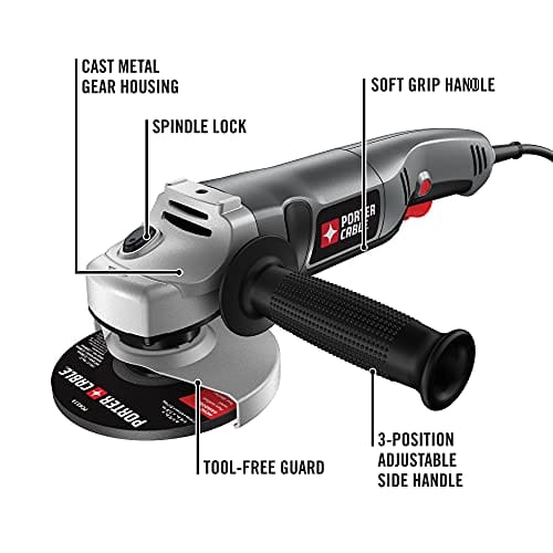 PORTER-CABLE Angle Grinder Tool, 4-1/2-Inch, 7.5-Amp (PC750AG) ebuystt