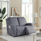 TAOCOCO Recliner Loveseat Slipcover, 2 Pieces Polyester Fabric Stretch Sofa Covers for 2 Seat Reclining Couch, Soft Washable Furniture Protector with Pockets (2 Seat, Light Gray) ebuys