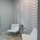 Art3d Decorative 3D Wall Panels in Modern Wall Design, 19.7"x19.7" Matt White (12 Pack) MEGA
