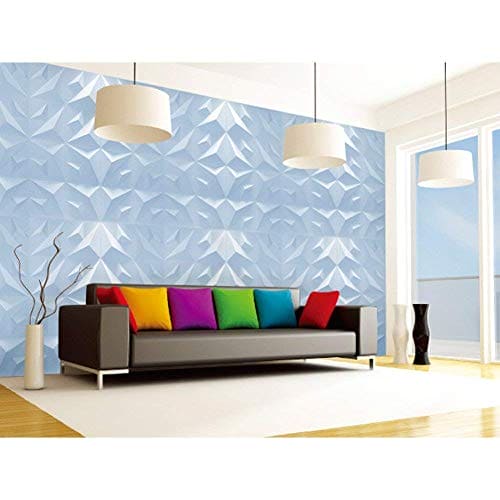 Art3d Decorative 3D Panels Textured Wall Design Board, White, 12 Tiles 32 Sq Ft MEGA