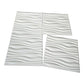 Art3d PVC Wave Board Textured 3D Wall Panels, White, 19.7" x 19.7" (12 Pack) MEGA