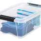 IRIS USA TB Clear Stack & Pull Storage Box, 5 Qt, 10 Count ebuystt