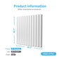 Art3d Slat Wall Panel, 3D Fluted Textured Panel 12-Tile 19.7 x 19.7in. - White MEGA