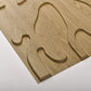 Art3d 3D Textured Wall Panel, Trunk in Maple, 12-Tile 19.7 x 19.7in. MEGA