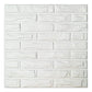 Art3d PVC 3D Wall Panels White Brick Wall Tiles, 19.7" x 19.7" (12 Pack) MEGA