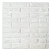 Art3d PVC 3D Wall Panels White Brick Wall Tiles, 19.7