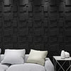 Art3d A10033BK 3D Wall Panels, Matt Black, 32 Square Feet (12 Pack)