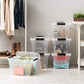 IRIS USA TB Clear Stack & Pull Storage Box, 5 Qt, 10 Count ebuystt