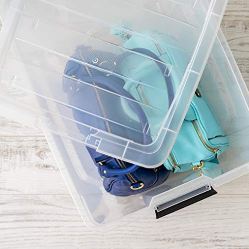 IRIS USA TB Clear Stack & Pull Storage Box, 5 Qt, 10 Count ebuystt