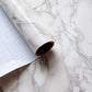 LaCheery Large Size 160 x 36 Inch Grey White Marble Contact Paper for Countertops Waterproof Wallpaper Stick and Peel Marble Countertop Contact Paper for Kitchen Island Worktop Table Desk Decorative Mega
