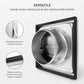 calimaero VKE 4" Inch Dryer Vent Cover Outdoor Stainless Steel Grille Dryer Vent Exterior Wall Vent Moving Flaps Ebuystt
