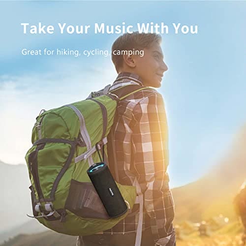 HEYSONG Portable Bluetooth Speaker, Wireless Outdoor Speakers, IPX7 Waterproof, 40H Playtime, TF Card, Loud Stereo Sound for Beach, Boat, Pool, Camping, Bike, Shower, Gifts for Men EBUYSTT