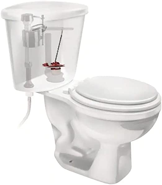 Fluidmaster 5403P4 Water-Saving Long Life Toilet Flapper for 3-Inch Flush Valves, Adjustable Solid Frame Design, Easy Install mega