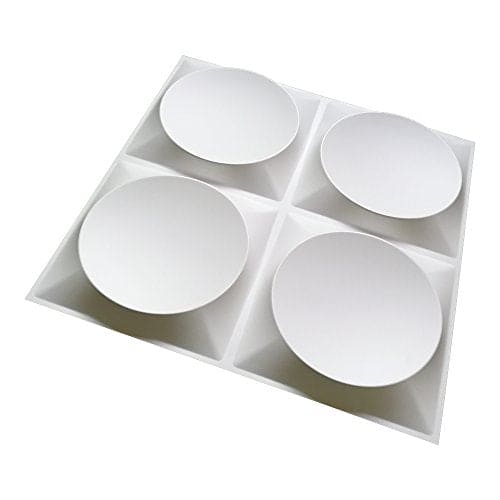 Art3d White Wall Panels Modern 3D Wall Decor, Moon Surface Design, 12 Tiles 32 SF MEGA