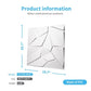 Art3d PVC 3D Wall Panels, Plastic Decorative Wall Tile in White 12-Pack MEGA