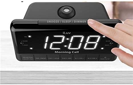 iLuv Morning Call 3, 1.2 inch Jumbo White LED Display Projection Dual Alarm Clock The purpose of an alarm clock is to tell you the time and wake you up-MORCAL3 Hannah's Variety Store