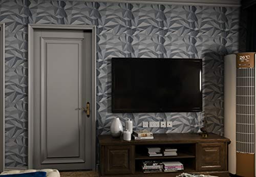 Art3d PVC 3D Diamond Wall Panel Jagged Matching-Matt Silver, for Residential and Commercial Interior Decor MEGA
