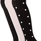 Essentials   Girls' 3-Pack Cotton Tights, Dots/White/Black, 7-10: Clothing ebuystt
