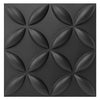 Art3d Texture 3D Wall Panels, PVC Wall Panels for Interior Wall Decor Pack of 12 Tiles 32 Sq Ft, Black, 19.7