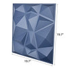 Art3d 3D Paneling Textured 3D Wall Design, Blue Diamond, 19.7