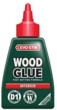 Evo Stik Wood Resin with Adhesive, Dries Fast, Dries Clear, For All Types of Wood - 501-15/20 MEGA
