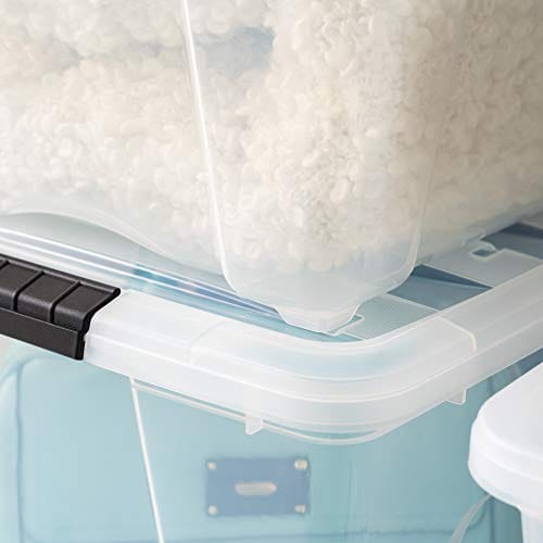 IRIS USA TB Clear Stack & Pull Storage Box, 5 Qt, 10 Count ebuystt