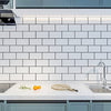 Art3d Peel and Stick Backsplash, 14x12 Subway Tiles, White Faux Ceramic Tiles (10 Tiles, Thicker Version)