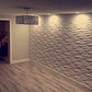 Art3d PVC Wave Board Textured 3D Wall Panels, White, 19.7" x 19.7" (12 Pack) MEGA