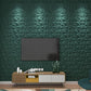 Art3d Textures 3D Wall Panels Army Green Diamond Design for Interior Wall Decor Pack of 12 Tiles 32 Sq Ft (PVC) MEGA