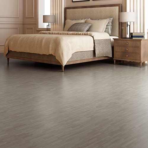 Art3d Peel and Stick Floor Tile Vinyl Wood Plank 36-Pack 54 Sq.Ft, Dusty Grey, Rigid Surface Hard Core Easy DIY Self-Adhesive Flooring Mega