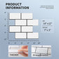 Art3d Peel and Stick Backsplash, 14x12 Subway Tiles, White Faux Ceramic Tiles (10 Tiles, Thicker Version) MEGA