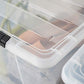IRIS USA TB Clear Stack & Pull Storage Box, 5 Qt, 10 Count ebuystt