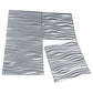 Art3d PVC Wave Board Textured 3D Wall Panels, Grey, 19.7" x 19.7" (12 Pack)　 Art3d