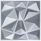 Art3d 3D Paneling Textured 3D Wall Design, Grey Diamond, 19.7" x 19.7" (12 Pack) (Matt Grey) MEGA