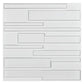 Art3d White Wall Panels Brick Design 3D Wall Panels, White, 12 Tiles 32 Sq Ft MEGA