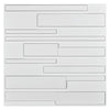 Art3d White Wall Panels Brick Design 3D Wall Panels, White, 12 Tiles 32 Sq Ft