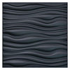 Art3d PVC Wave Board Textured 3D Wall Panels, Black, 19.7