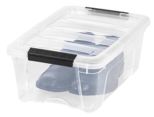 IRIS USA TB Clear Stack & Pull Storage Box, 5 Qt, 10 Count ebuystt