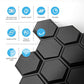 Art3d Textures 3D Wall Panels Black Hexagon Design Pack of 12 Tiles 25.5 Sq Ft (PVC) MEGA