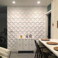 Art3d White Wall Panels Modern 3D Wall Decor, Moon Surface Design, 12 Tiles 32 SF MEGA