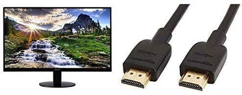 Acer Monitor (HDMI & VGA port) bi 21.5" Full HD (1920 x 1080) IPS Ultra-Thin Zero Frame : Computers & Accessories ebuystt