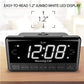 iLuv Morning Call 3, 1.2 inch Jumbo White LED Display Projection Dual Alarm Clock The purpose of an alarm clock is to tell you the time and wake you up-MORCAL3 Hannah's Variety Store