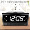 iLuv Morning Call 3, 1.2 inch Jumbo White LED Display Projection Dual Alarm Clock The purpose of an alarm clock is to tell you the time and wake you up-MORCAL3