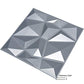 Art3d 3D Paneling Textured 3D Wall Design, Grey Diamond, 19.7" x 19.7" (12 Pack) (Matt Grey) MEGA