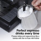 Hamilton Beach 15 Bar Espresso Machine, Cappuccino, Mocha, & Latte Maker, with Milk Frother, Make 2 Cups Simultaneously, Works with Pods or Ground Coffee, 50 oz. Water Reservoir, Black ebuystt