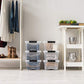 IRIS USA TB Clear Stack & Pull Storage Box, 5 Qt, 10 Count ebuystt