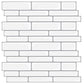 Art3d Thickened Peel and Stick Backsplash Tile Oblong in White, 10 Sheets 12x12in. MEGA